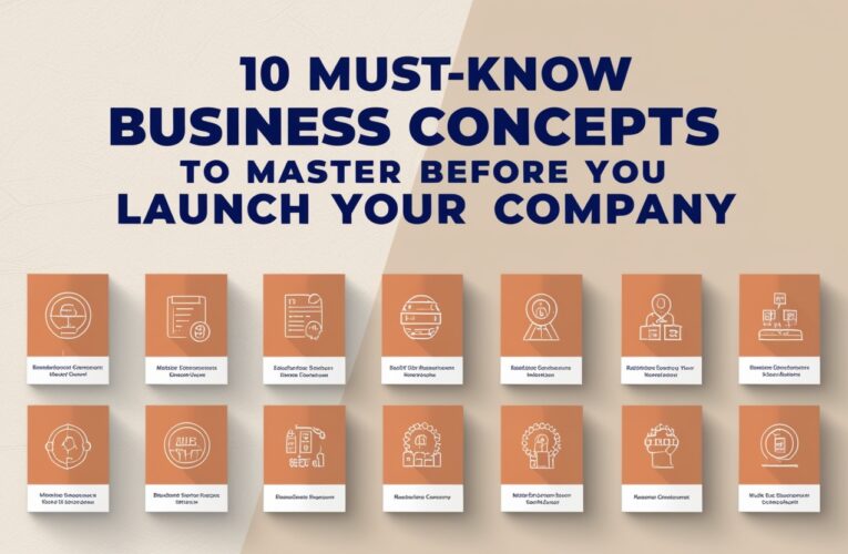 10 Must-Know Business Concepts to Master Before You Launch Your Company