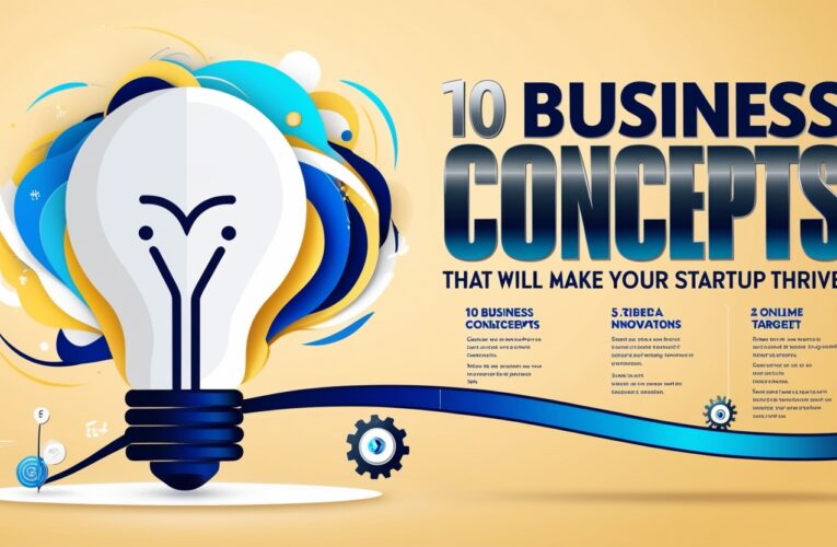 10 Business Concepts That Will Make Your Startup Thrive